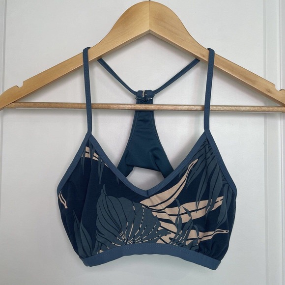 Carve Designs Other - Carve Designs Stinson High Support Swimwear Top Blue Pink Floral Women's Small